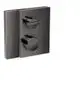 AXOR-HG-AXOR-Edge-Thermostat-Unterputz-mit-Absperrventil-Diamantschliff-Polished-Black-Chrome-46751330 gallery number 1